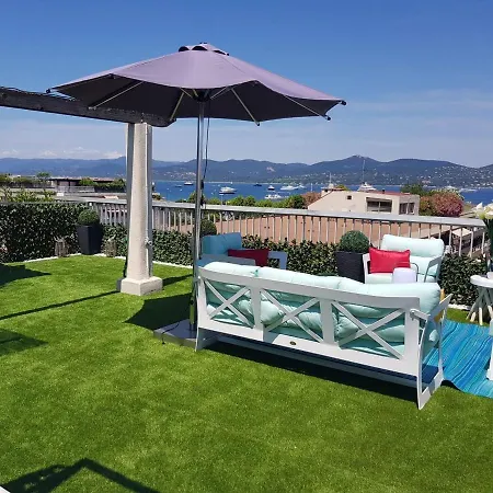 公寓 Tropez Sea View Penthouse 圣特罗佩
